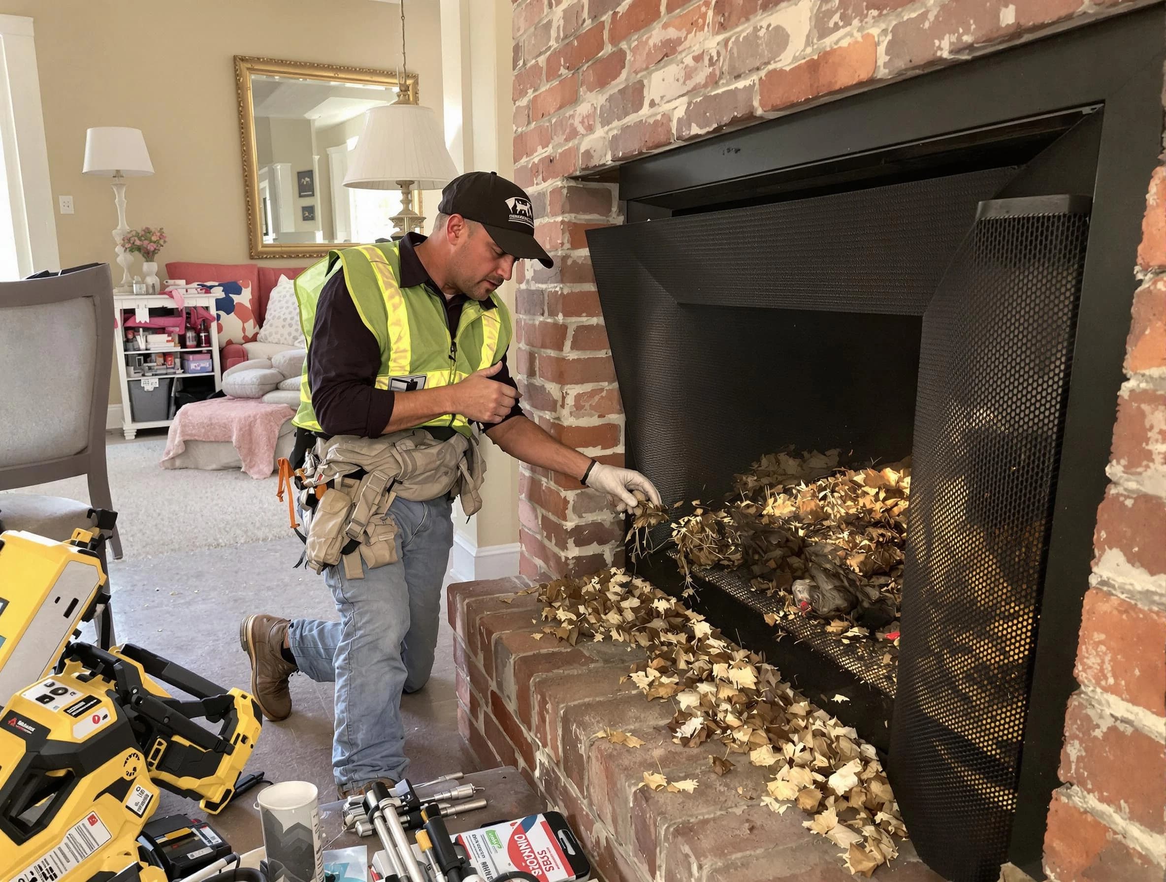 Safe screening installation by Sandston Chimney Sweep in Sandston, VA