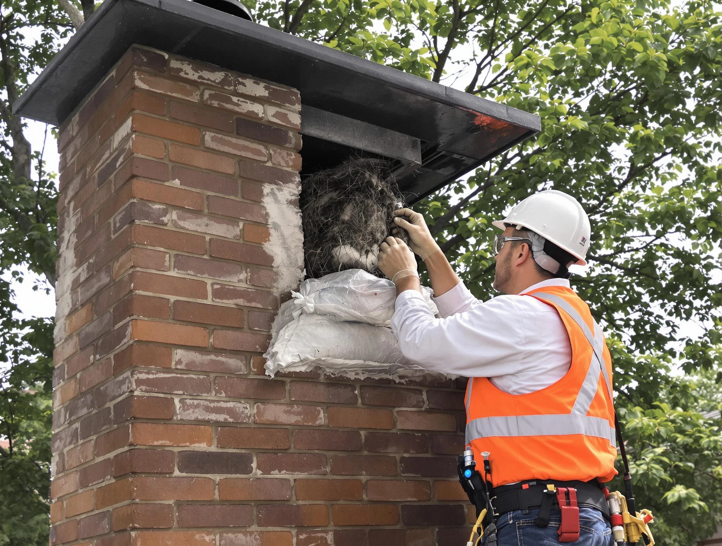 Humane removal of debris and animals by Sandston Chimney Sweep in Sandston, VA