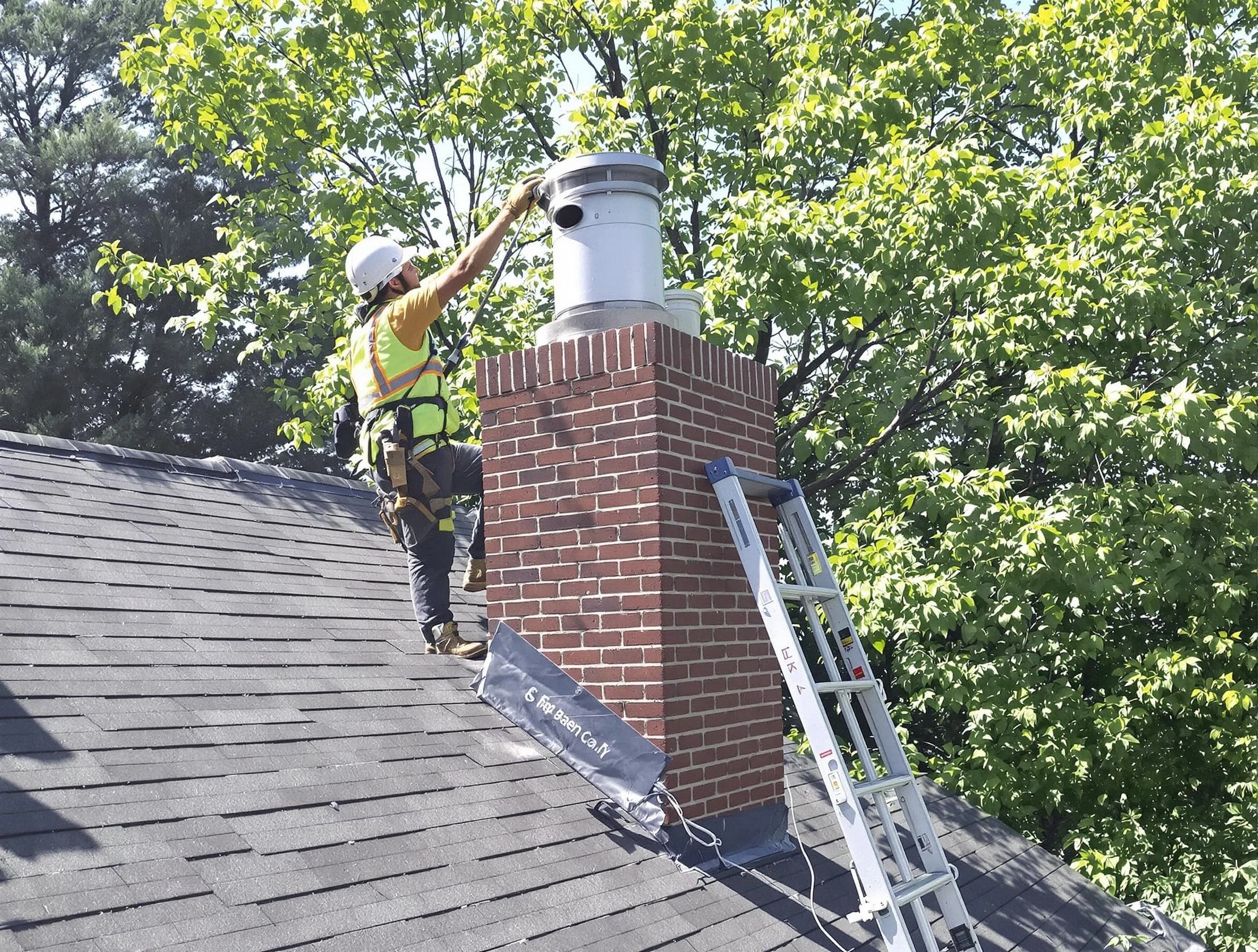 Chimney liner inspection by Sandston Chimney Sweep in Sandston, VA