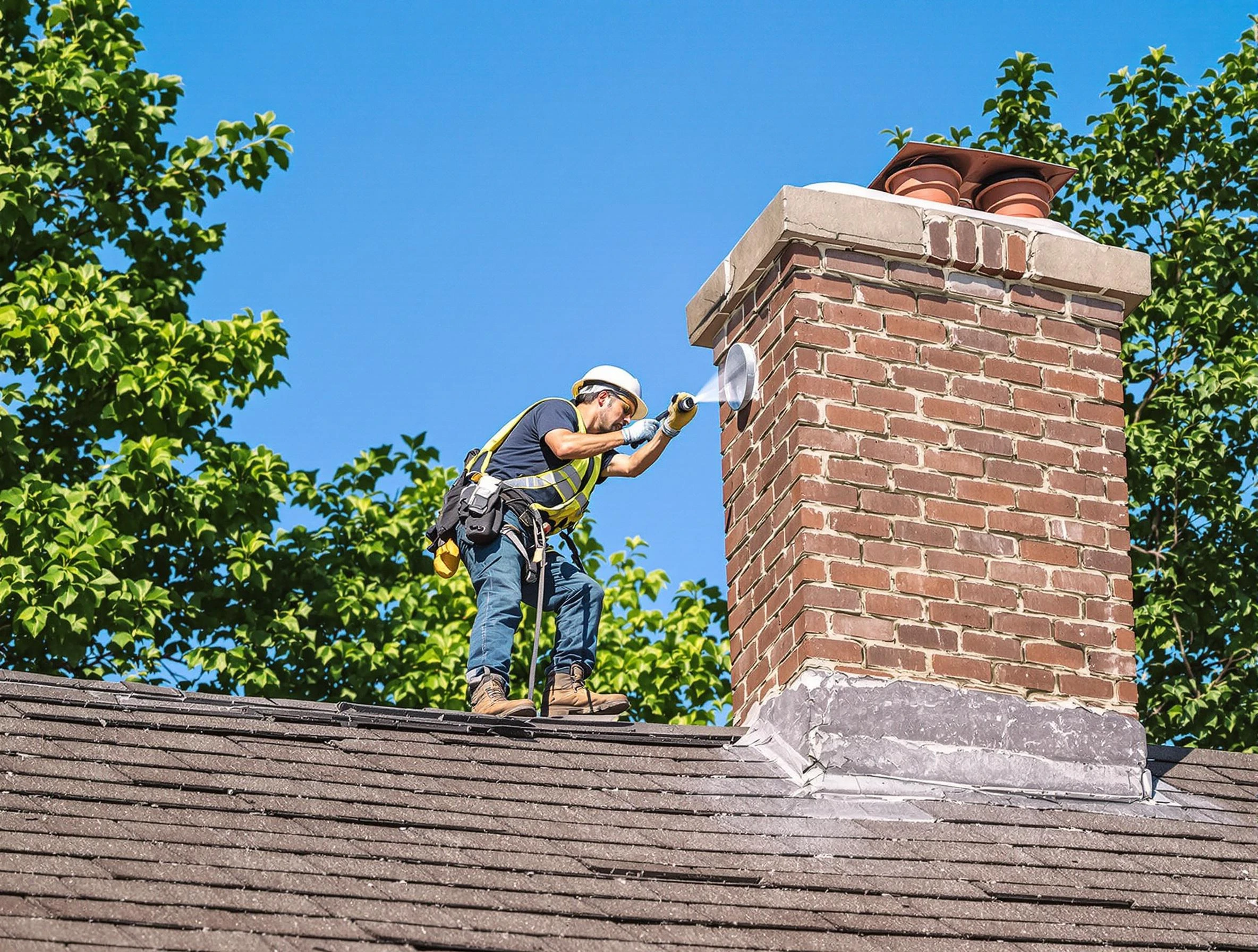 Sandston Chimney Sweep performing an inspection with advanced tools in Sandston, VA