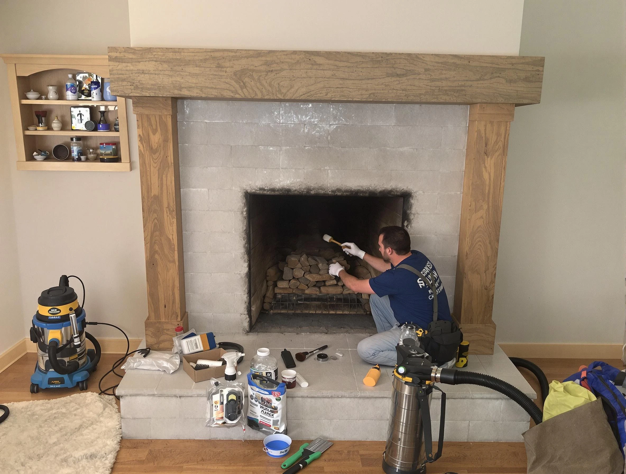 Detailed creosote removal process by Sandston Chimney Sweep in Sandston, VA